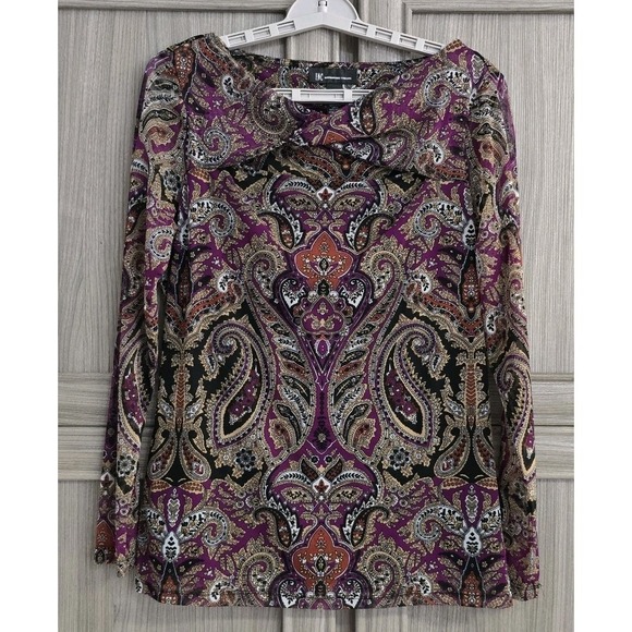 INC International Concepts Tops - INC Womens Keyhole Neckline Pullover Blouse Large